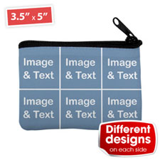 Personalized Six Collage Coin Purse (Different Image)