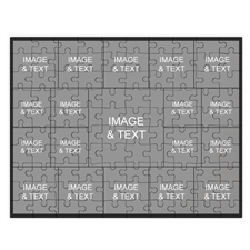Personalized Instagram Black 19 Collage 12X16.5 Photo Puzzle