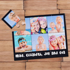 Instagram Black Six Collage Puzzle