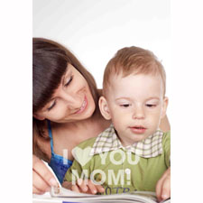 Happy Mother's Day Simplicity Personalized Animated Invitation Card (4 X 6)