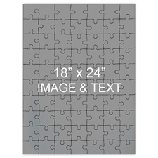 Jumbo Portrait 18X24 Photo Puzzle 70 or 252 or 500 picec, Personalized Box