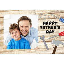 Personalized Dad Woodwork Lenticular Greeting Card