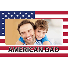 Personalized All Americans Father's Day Frame Lenticular Greeting Card