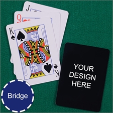 Print Your Design Bridge Size Playing Cards Standard Index