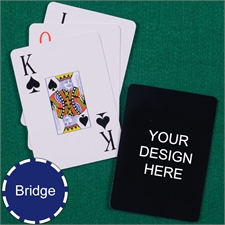Print Your Design Bridge Size Playing Cards Jumbo Index