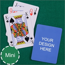 Print Your Design Mini Size Playing Cards Bridge Style