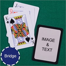 Bridge Size Playing Cards Standard Index Black Border