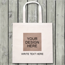 Your Design Here Budget Tote Canvas Bag