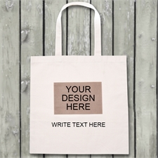 Your Image And Text Budget Tote Canvas Bag