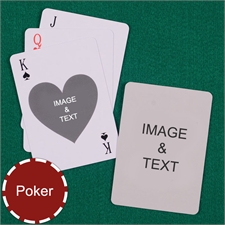Poker Heart Custom 2 Side Playing Cards