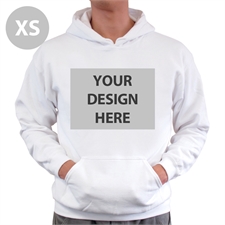 Custom Full Front No Zipper White Extra Small Size