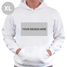 Custom Landscape Image & Text White Without Zipper Extra Large Size