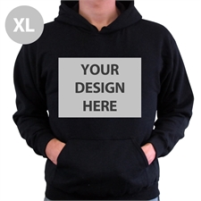 Custom Full Front No Zipper Black Extra Large Size