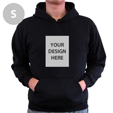 Personalized Custom Portrait Black Small Size Hoodies
