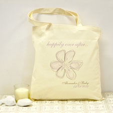 Personalized Vintage Garden Cotton Tote Bag
