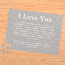 Background Color & Text 12X16.5, 285 Or 54 Piece Puzzle Set