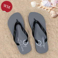 Create My Own Personalized Wedding Ring Women Medium Flip Flop Sandals