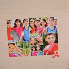 White Seven Collage 18 X 24 Photo Puzzle