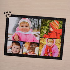 Black Five Collage 18 X 24 Photo Puzzle