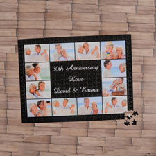 Black Twelve Collage 18 X 24 Photo Puzzle