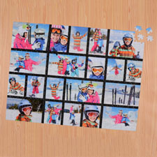 Black Twenty Collage 18 X 24 Photo Puzzle