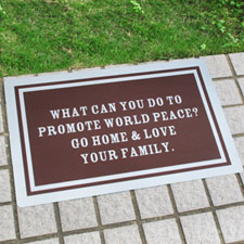 Create Your Own Personalized Classic Brown Door Mat