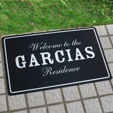 Create Your Own Personalized Classic Black Door Mat
