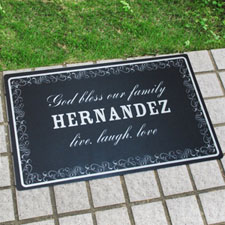Create Your Own Personalized Family Is Forever Door Mat