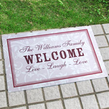 Create Your Own Personalized Elegant Monogrammed Door Mat