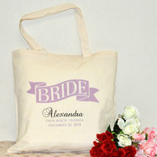 Personalized Wedding Tote For Bride