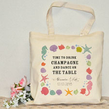 Destination Wedding Custom Cotton Tote Bag