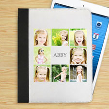 Personalized White Eight Collage Folio Case