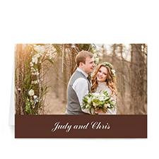 Custom Chocolate Wedding Cards