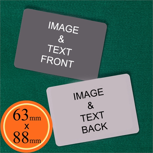63 x 88mm Custom Cards (Blank Cards) Landscape