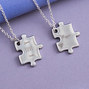 Puzzle Shaped Necklaces